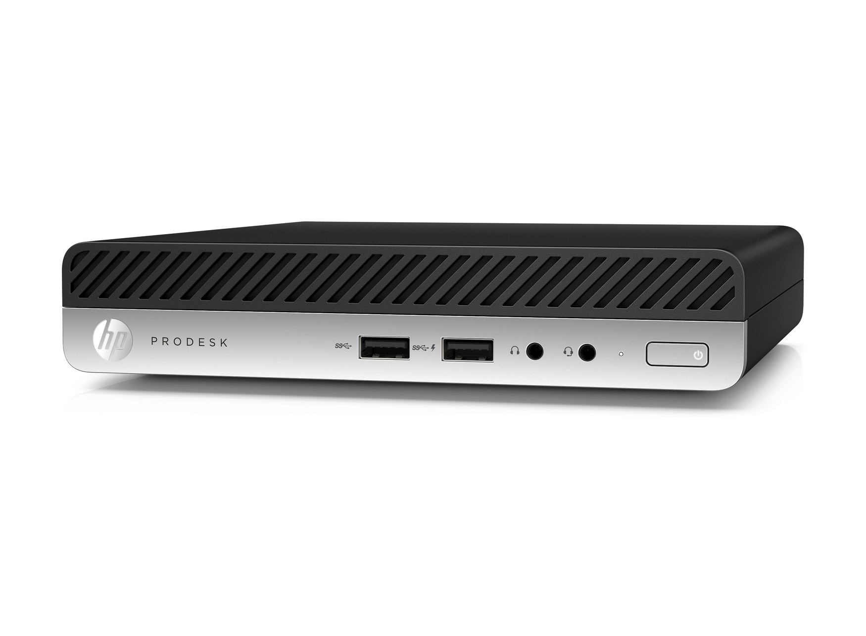 HP ProDesk 400 G3 + AirPods Intel® Core™ i7 i7-7700T 8 GB DDR4-SDRAM 256 GB SSD Windows 10 Pro Mini PC Black, Silver image 2
