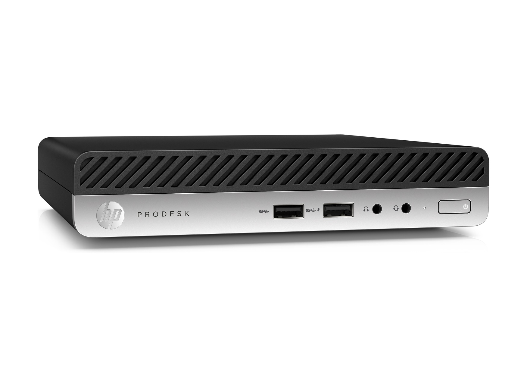 HP ProDesk 400 G3 + AirPods Intel® Core™ i7 i7-7700T 8 GB DDR4-SDRAM 256 GB SSD Windows 10 Pro Mini PC Black, Silver image 3