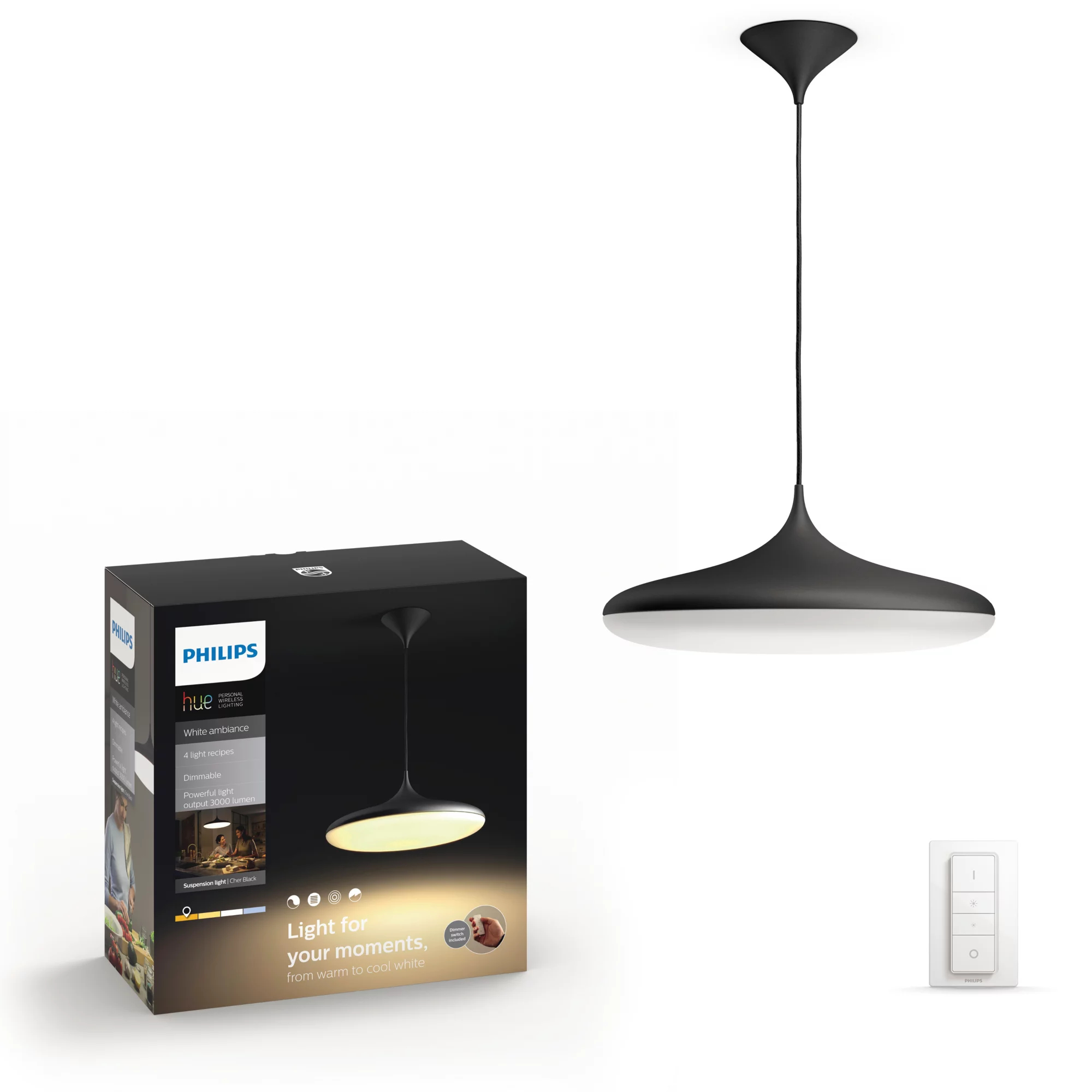 Philips by Signify Philips Hue White ambience Cher suspension light