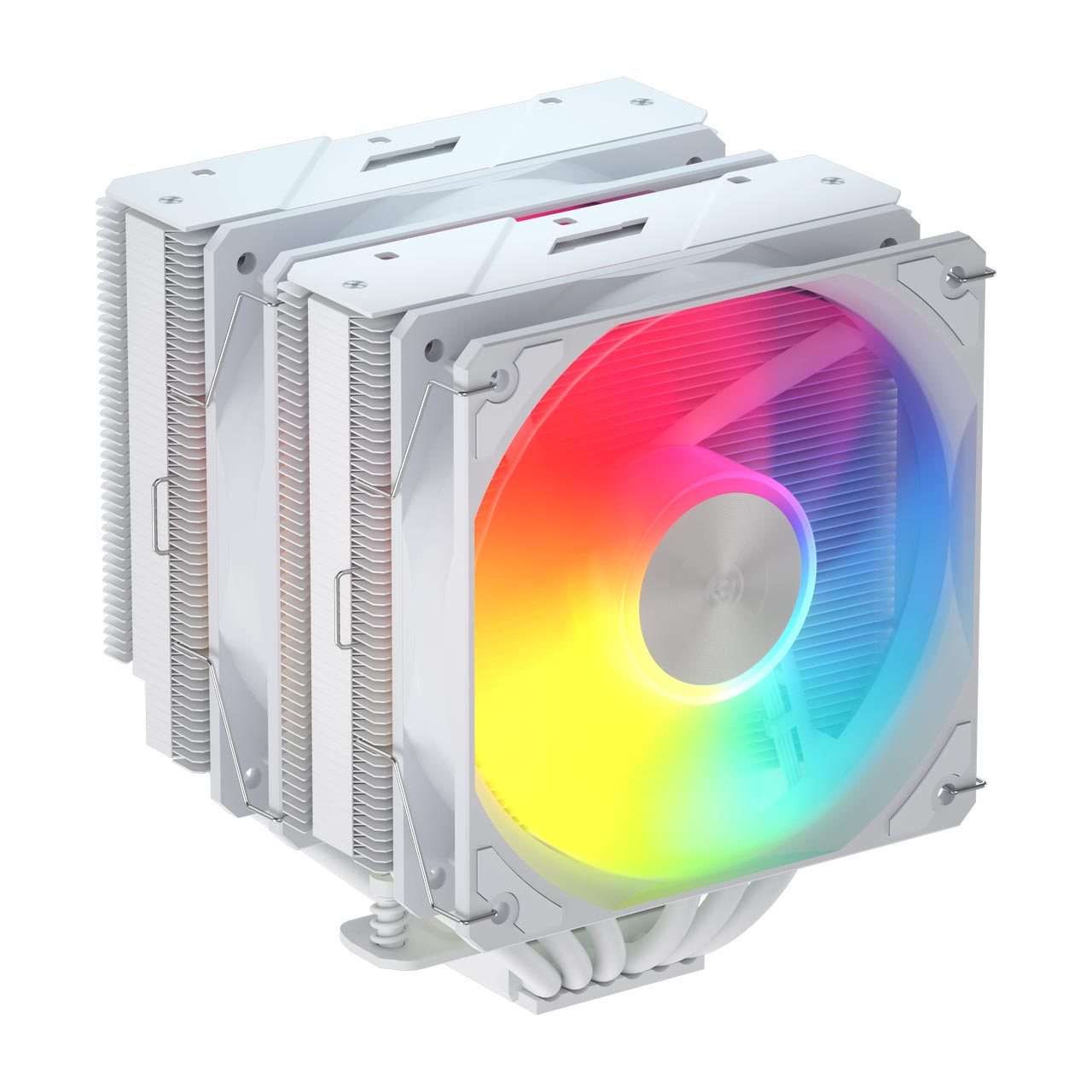 FSP REFRIGERACIONES DE AIRE MP7-WA INTEL LGA 1851/1700/1200 AMD AM4/AM5 120MM WHITE TOP COVER HIGH-PERFORMANCE QUIET PWM ARGB FAN