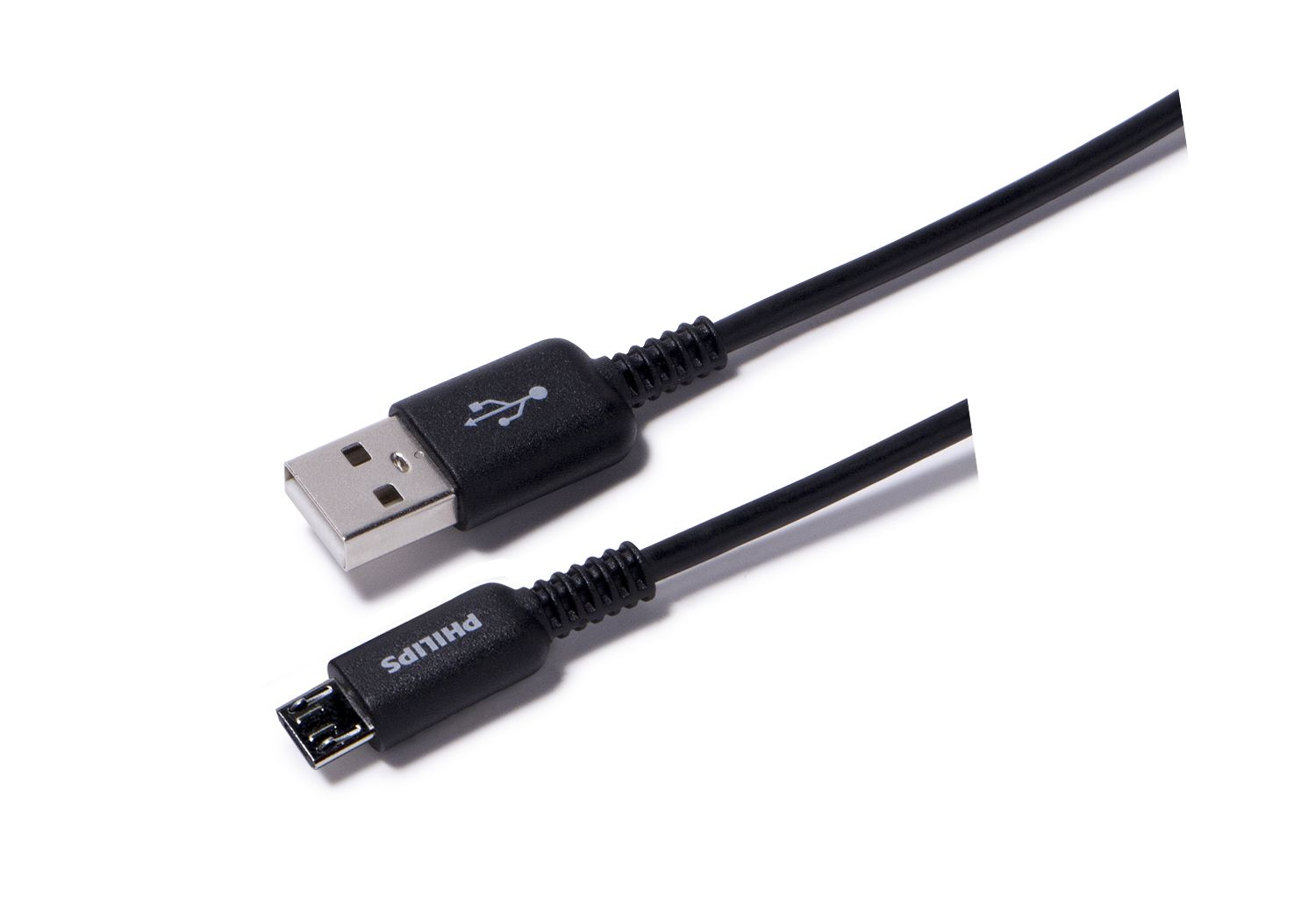 كابل Philips DLC4106U/37 USB A إلى Micro-USB A، 1.8 متر، أسود