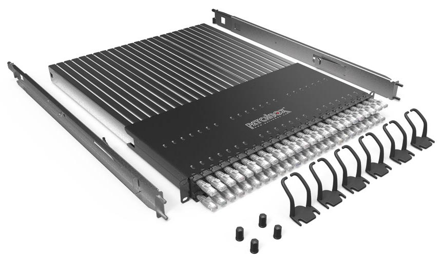Plus+ STP 10 Gigabit Ethernet Patch Panel, 24 Port, 1.7m Kablo