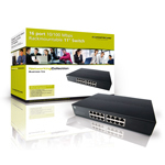 Conceptronic 16 port 10/100 Mbps Rackmountable 11" Switch