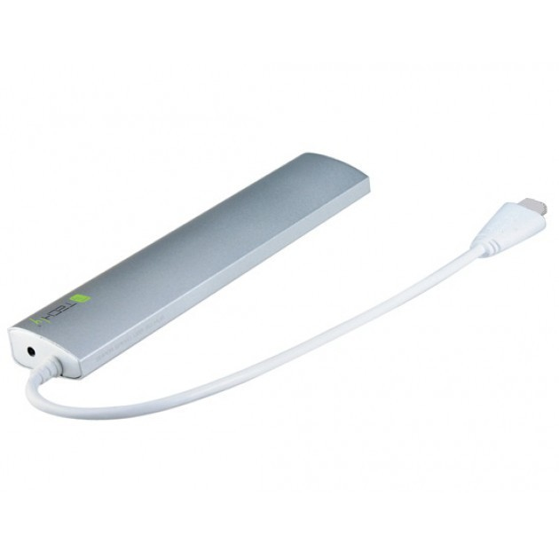 Techly Hub USB 3.1 type C Gen1 SuperSpeed 7 Ports with Power Supply, Aluminum IUSB31C-HUB7TLY – image 4