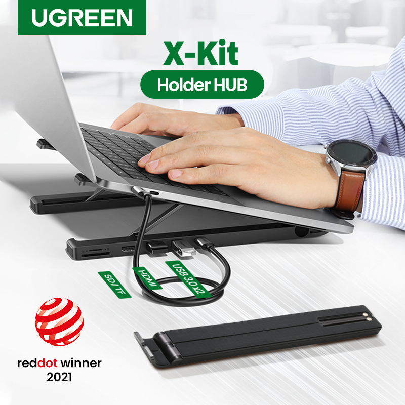 Ugreen X-Kit Docking Station USB-C to 2*USB3.0+HDMI+SD+TF Card Reader – image 4