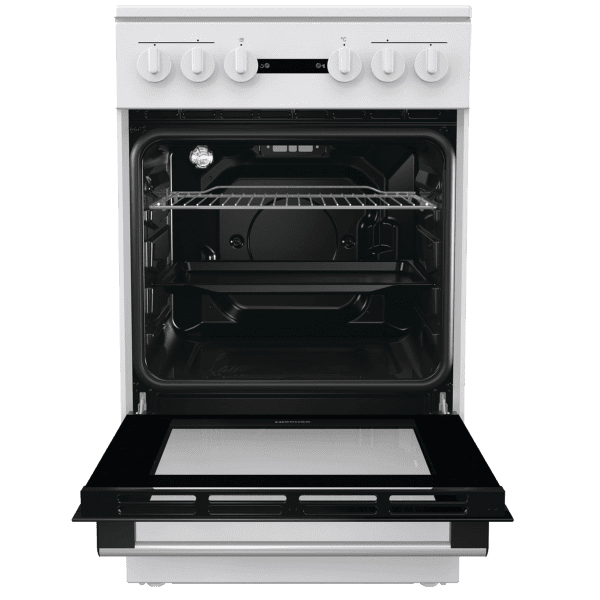 Hisense HE51011AW cooker Freestanding cooker Electric Ceramic hob Black, White – image 3