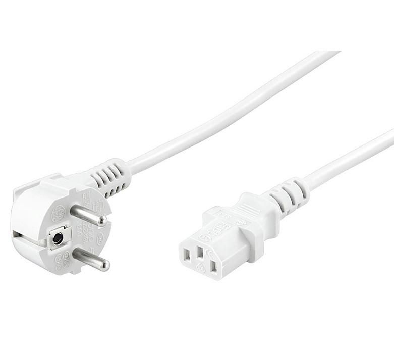 Microconnect PE010430W 3m C13 Kuplör Açılı Düz Güç Kablosu