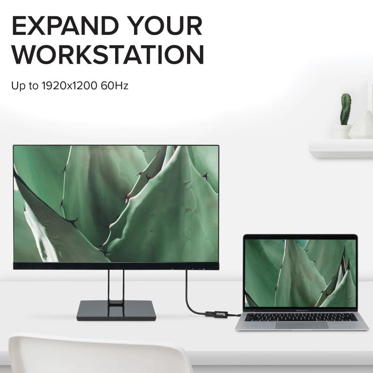 Plugable Technologies USB C to VGA Adapter, Thunderbolt 3 to VGA Adapter Compatible with Macbook Pro, Windows, Chromebooks, 2018 iPad Pro, Dell XPS, and more (D – image 2