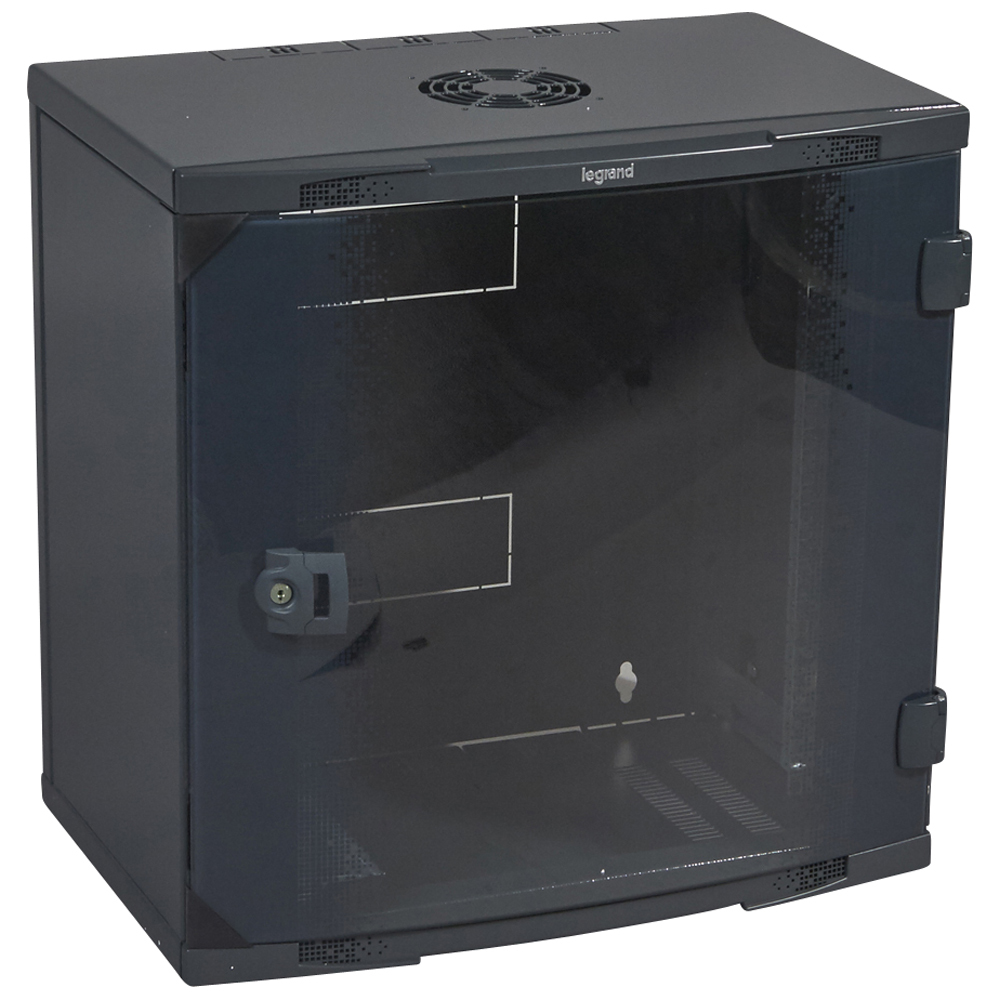 Legrand 046202 rack cabinet 12U Wall mounted rack Black