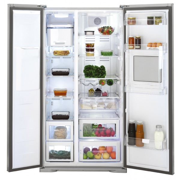 Beko GNEV422X side-by-side refrigerator Freestanding Stainless steel – image 2