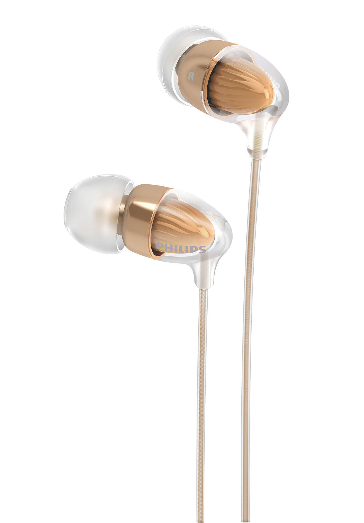 Philips SHE9620/00 headphones/headset Wired In-ear Music Bronze, Transparent – image 2