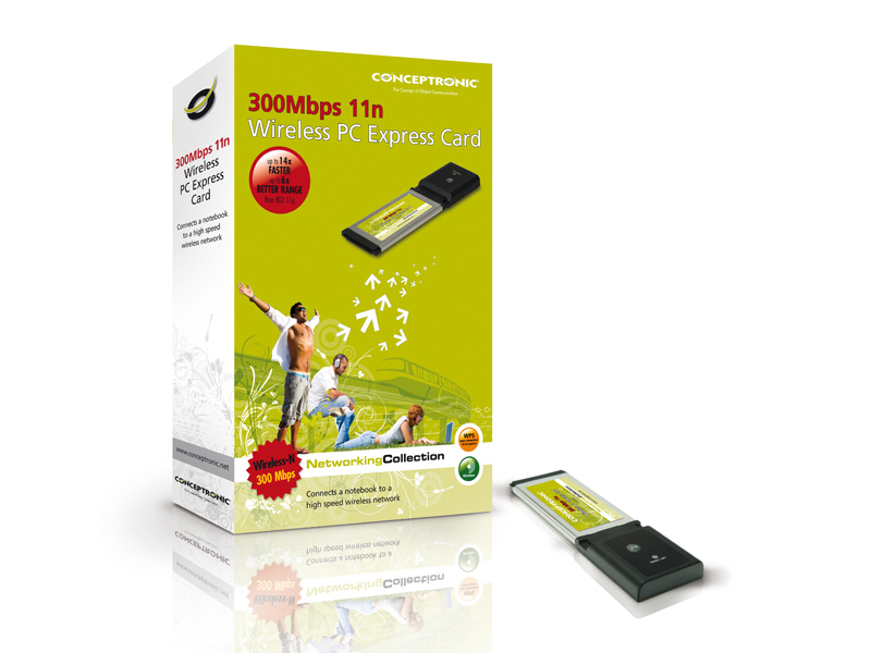 Conceptronic 300Mbps 11n Wireless PC Express Card – image 5