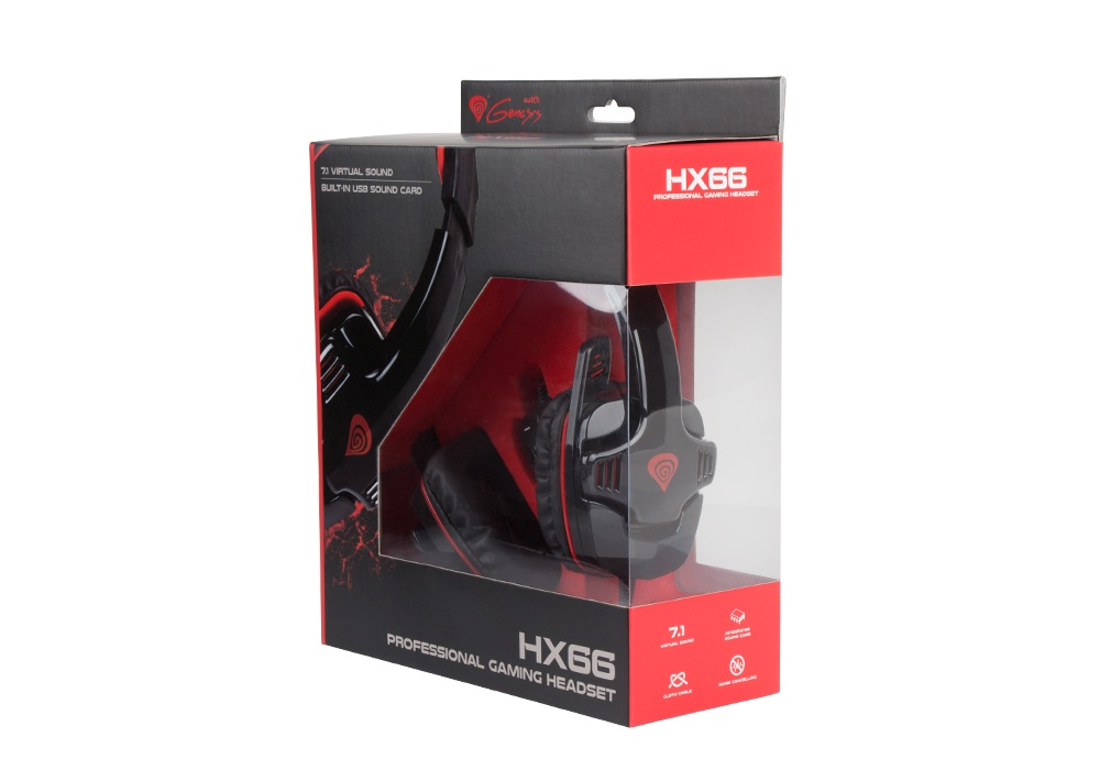GENESIS HX66 Headset Wired Head-band Gaming Black, Red – image 3