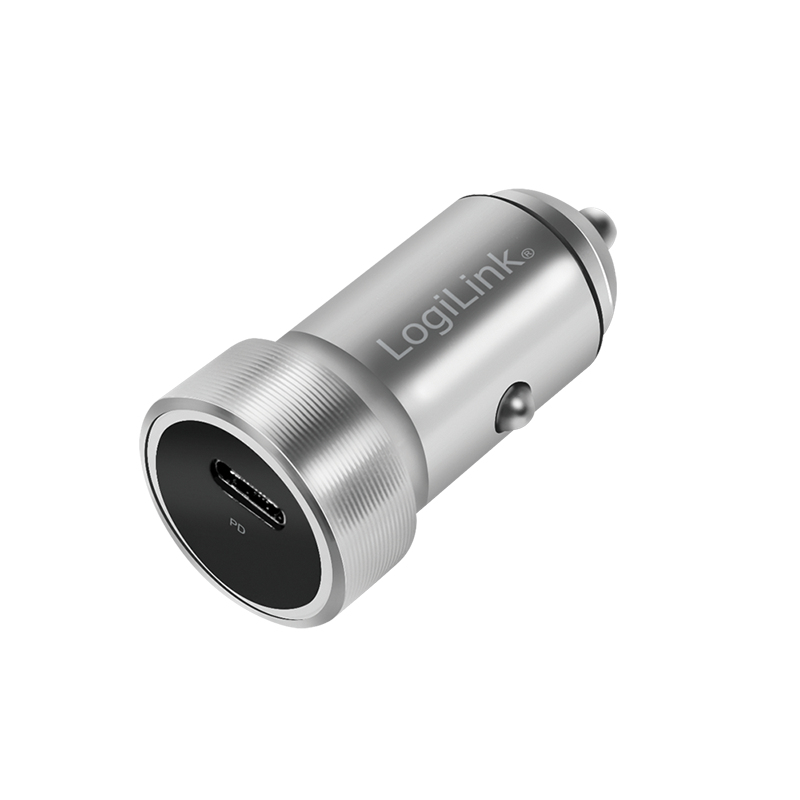 LogiLink PA0260 mobile device charger Smartphone, Tablet Aluminium, Silver Cigar lighter Fast charging Auto – image 1