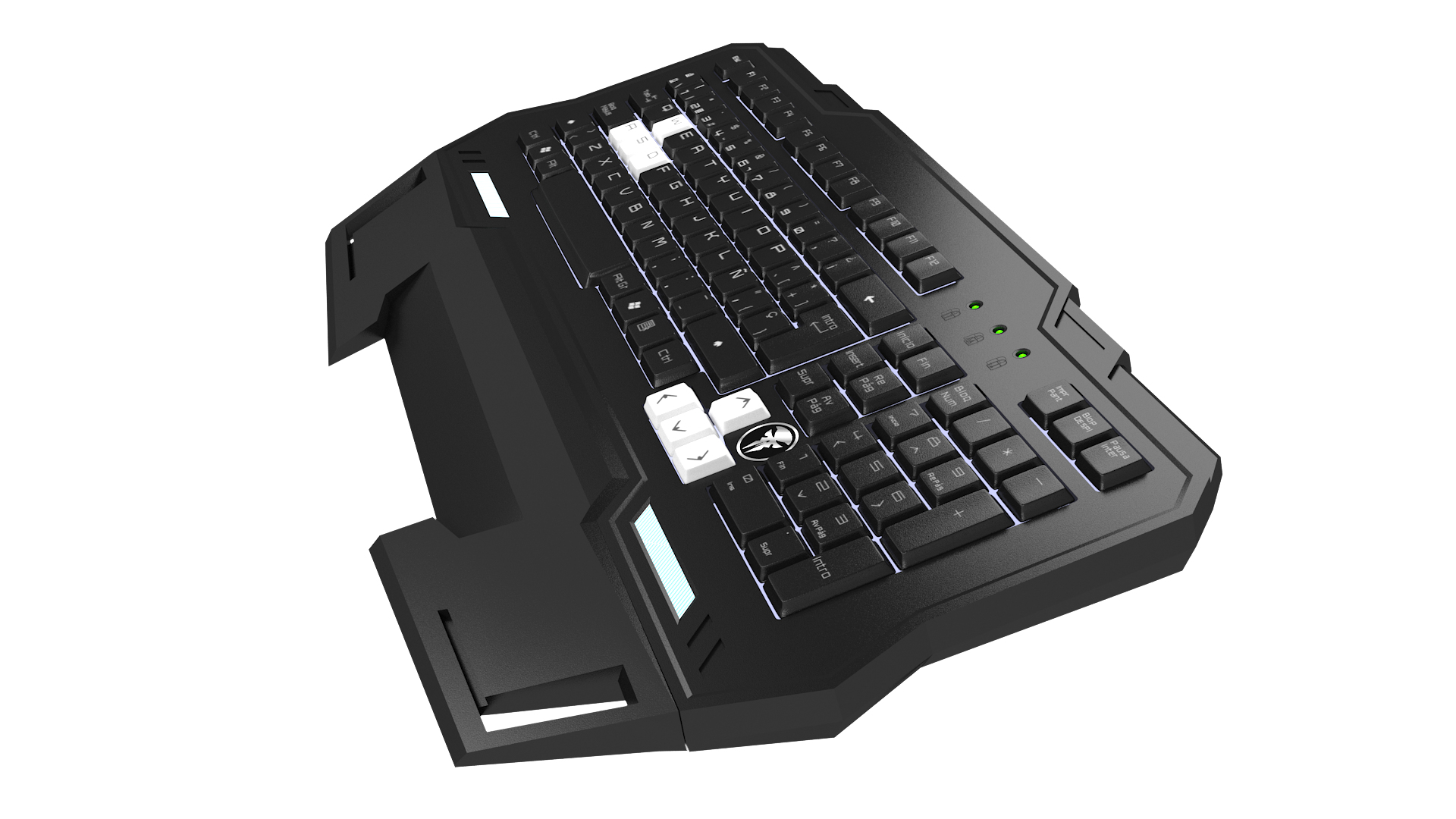Mars Gaming MKHA1 keyboard USB Black, White – image 8