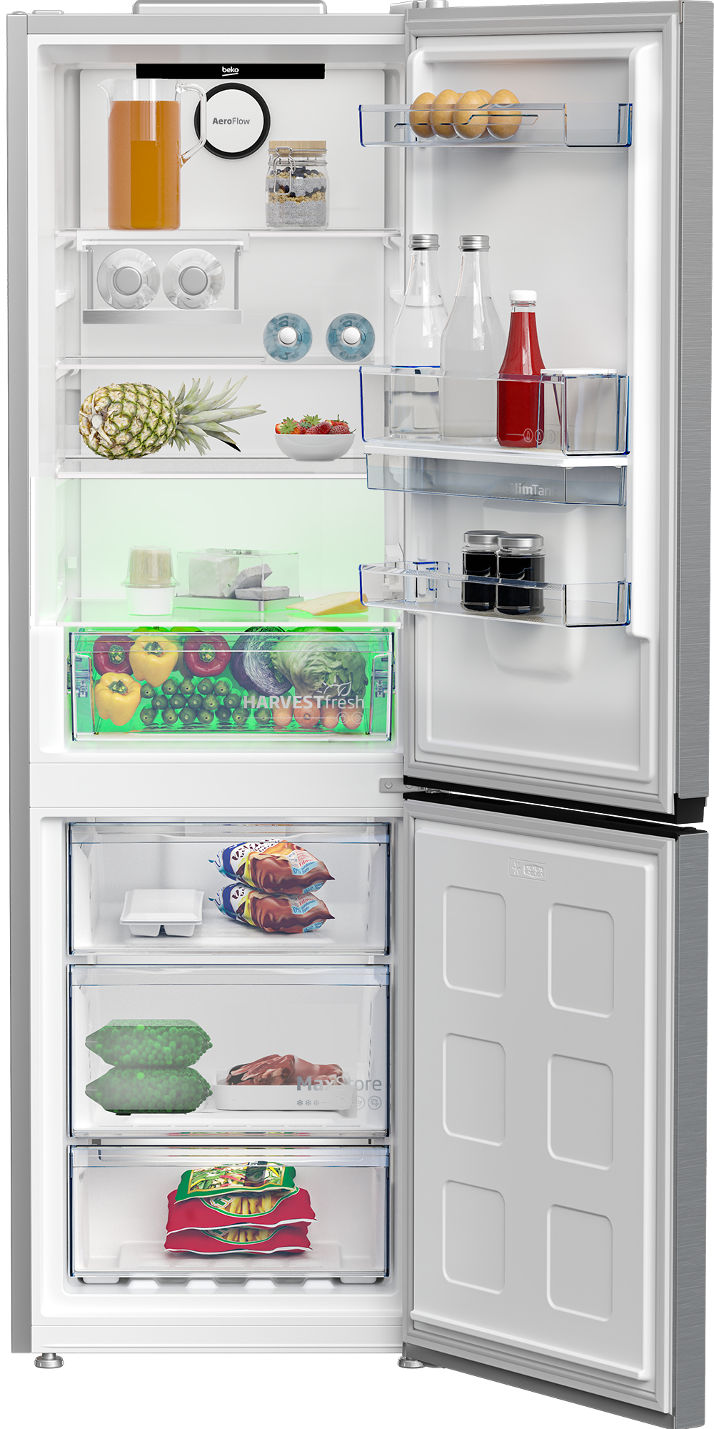 Beko CNB3G4686DVPS Freestanding AeroFlowTM Fridge Freezer with HarvestFreshTM – image 3