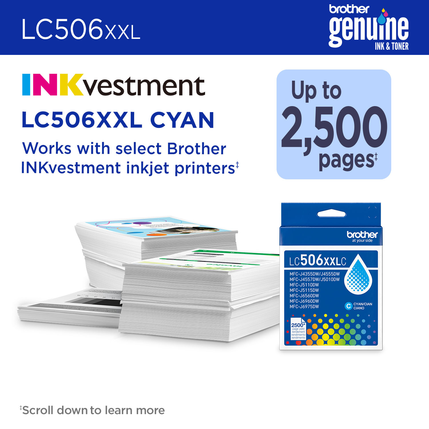 Brother LC506XXLCS ink cartridge 1 pc(s) Original Extra (Super) High Yield Cyan – image 2