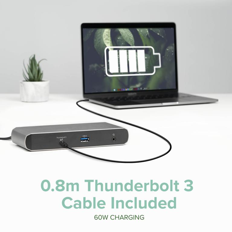 Plugable Technologies TBT3-UDC1 laptop dock/port replicator Docking Thunderbolt 3 Black – image 7