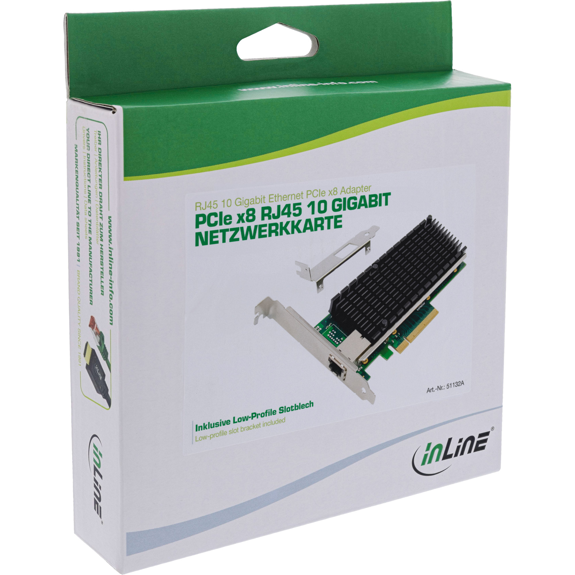 InLine 10-Gigabit network card, 1x RJ45 – image 6