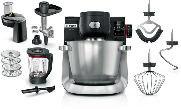 Bosch Serie 6 MUMS6ZS34 Macchina da Cucina 1600 W Nero, Inox spazzolato