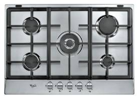 Whirlpool AKR368/IX hob Built-in Gas 5 zone(s)