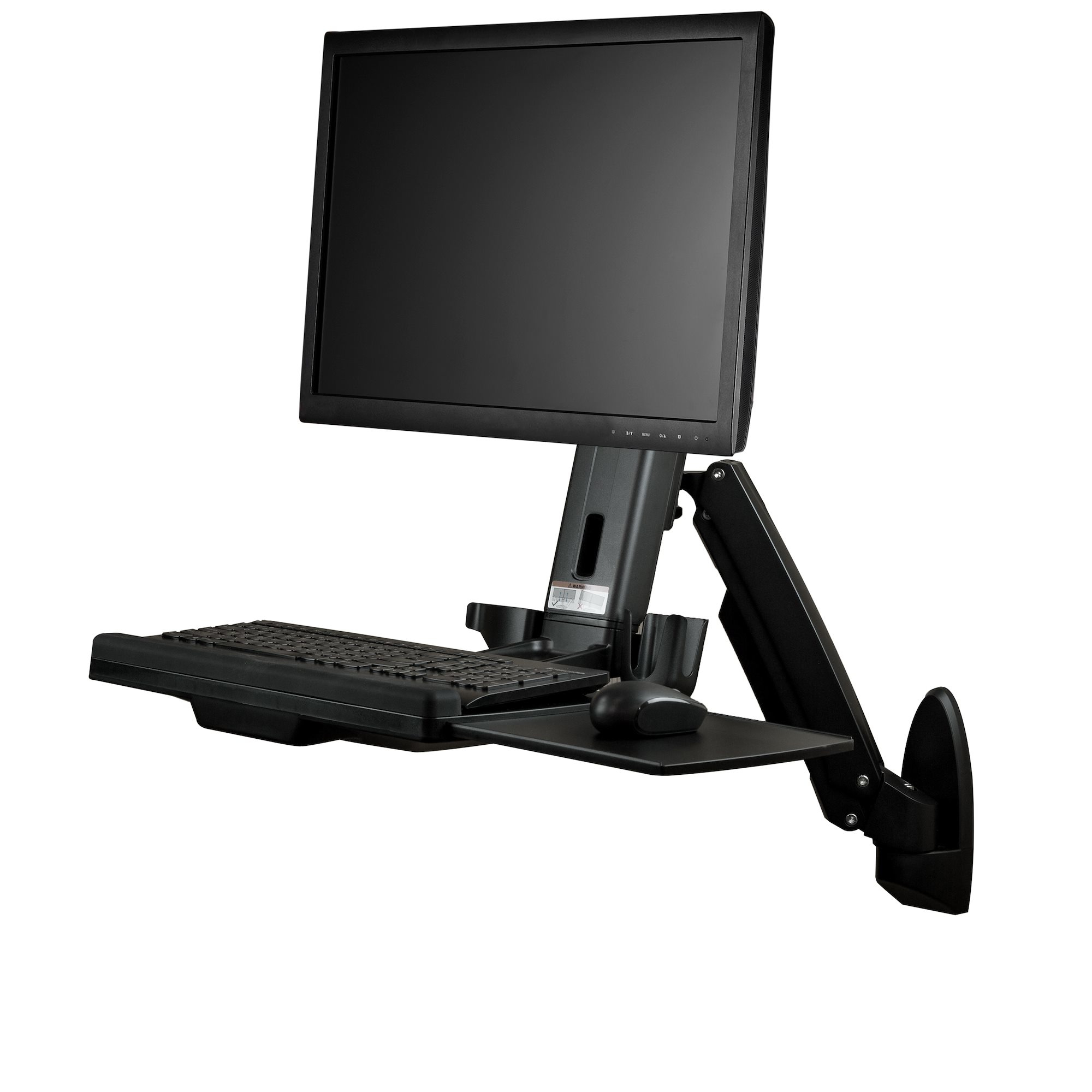 StarTech.com Sit Stand Wall Mount TAA for 24in Monitor WALLSTS1