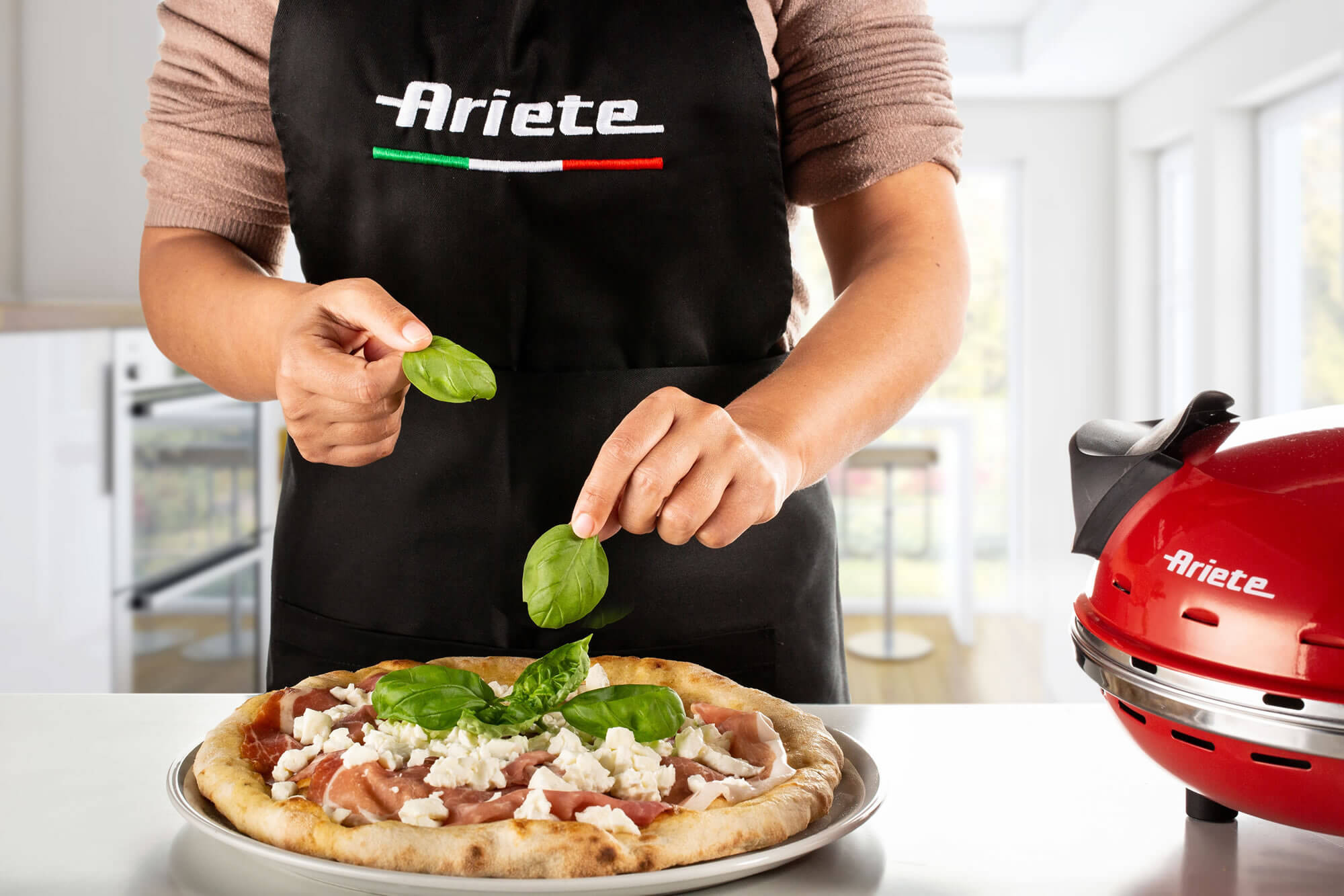Ariete 909 Pizza Oven - Pizza in 4 minutes - Refractory stone plate with non-stick treatment - Max temperature 400 ° - 1200 Watt - Timer 30 '- Red – image 6