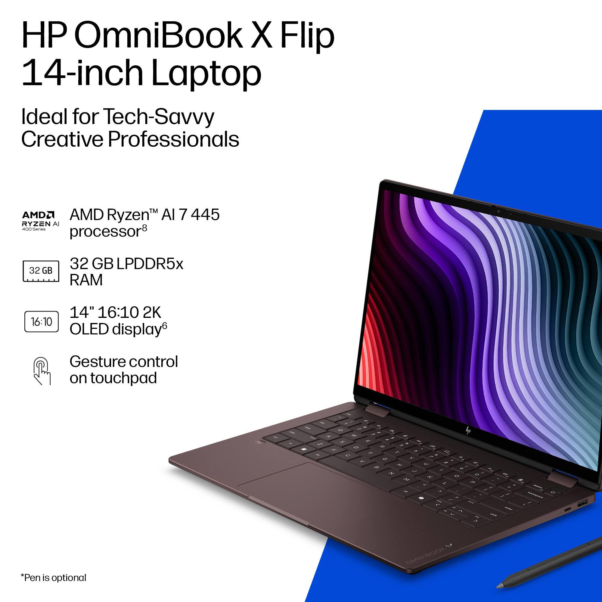 HP DP2P6EA laptop Copilot+ PC AMD Ryzen™ AI 5 – image 4