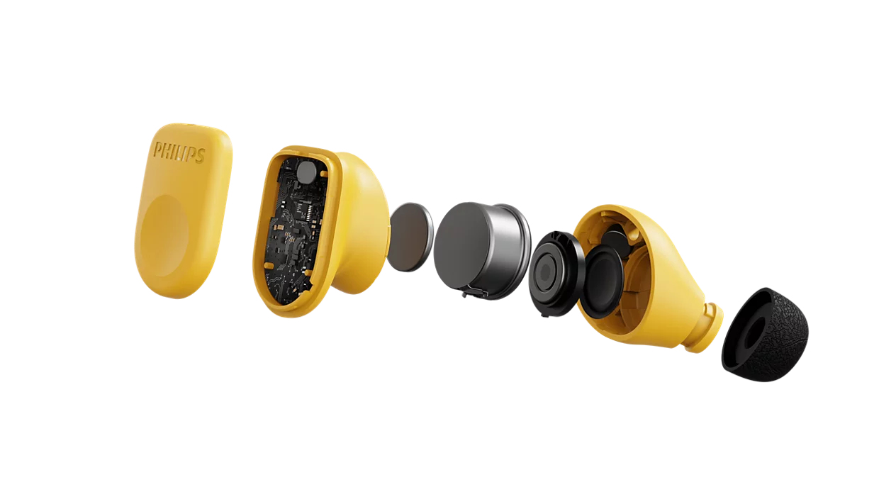 Philips TAMS3YL/00 headphones/headset True Wireless Stereo (TWS) In-ear Calls/Music USB Type-C Bluetooth Yellow – image 3