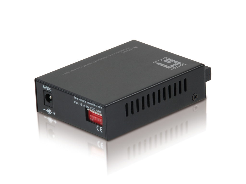 LevelOne RJ45 to SC Fast Ethernet Media Converter, Single-Mode Fiber, 40km – image 2