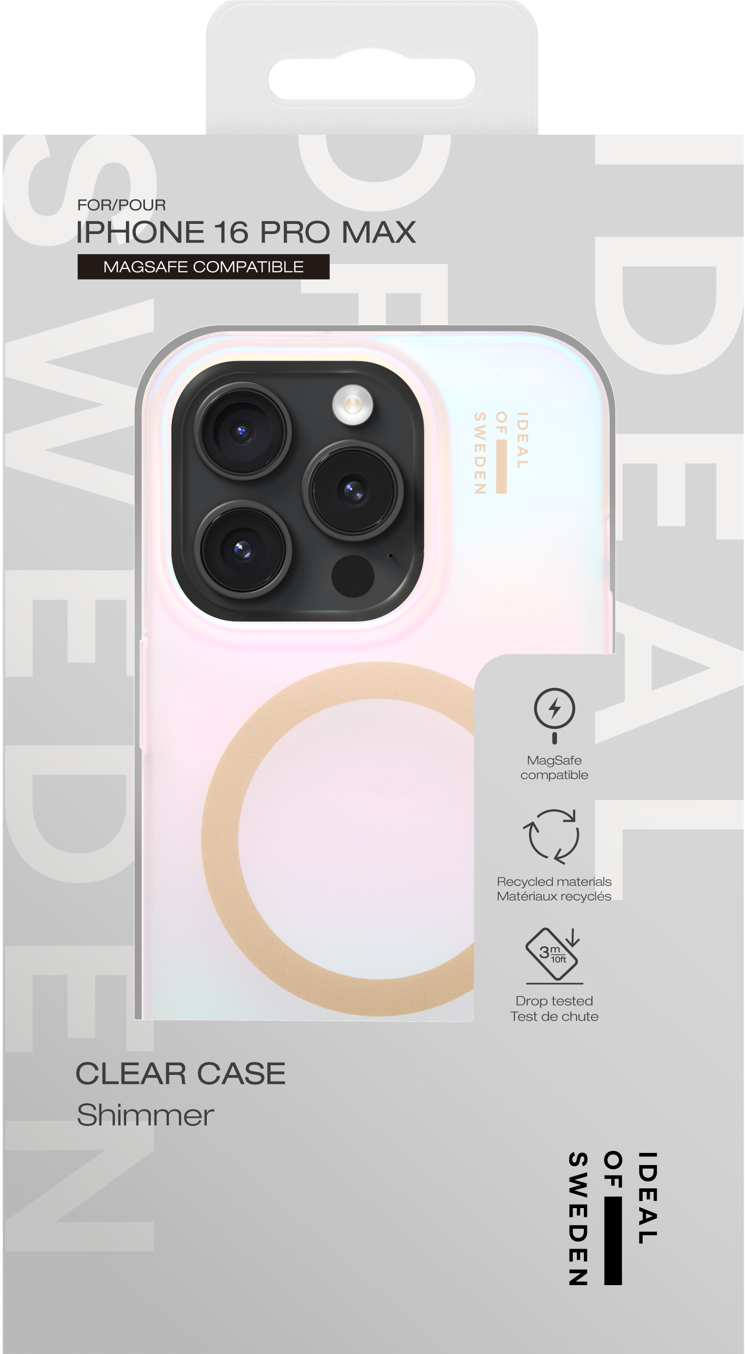 iDeal of Sweden Clear Case MagSafe iPhone 16 Pro Max Shimmer – image 5