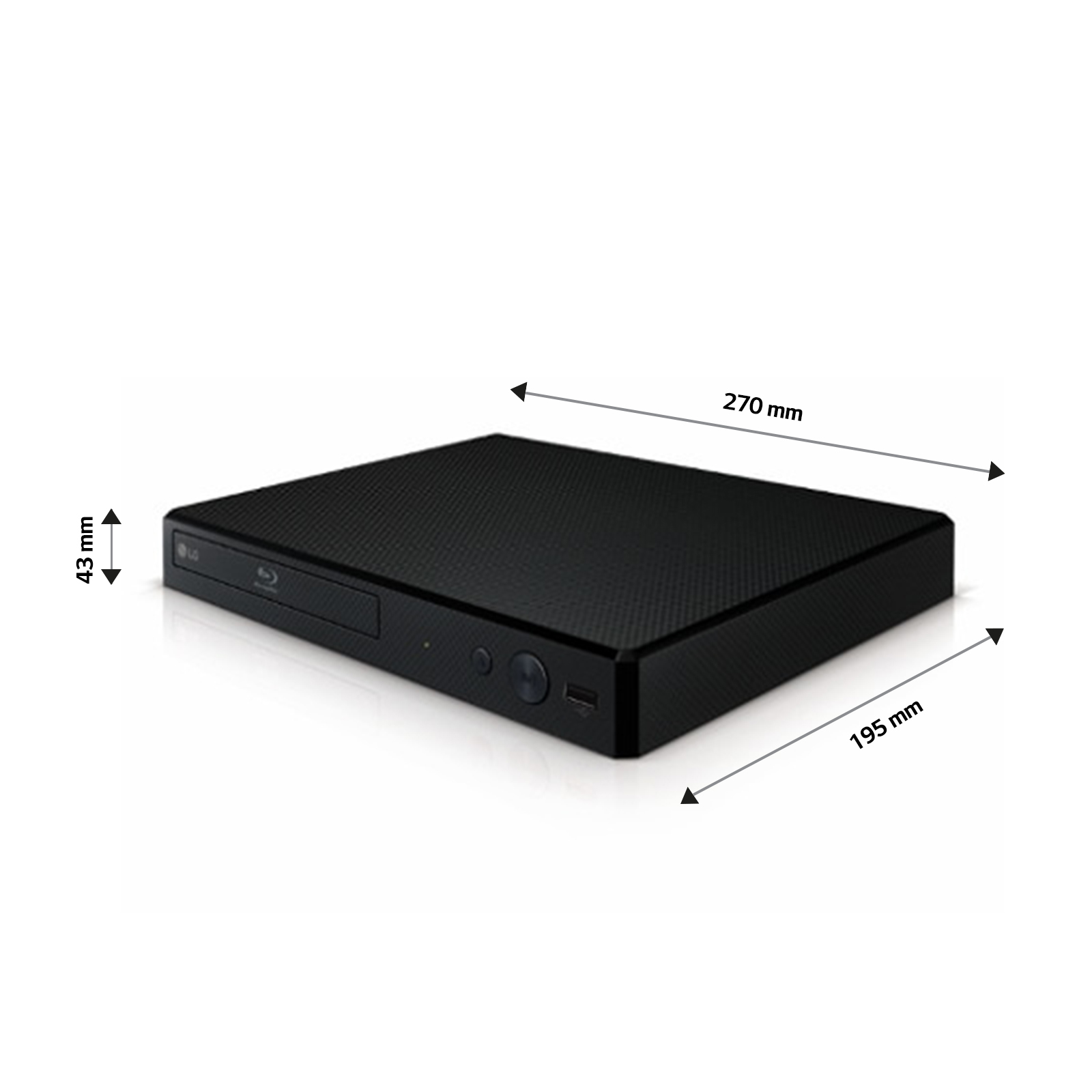 LG BP250 DVD/Blu-Ray player Black – image 3