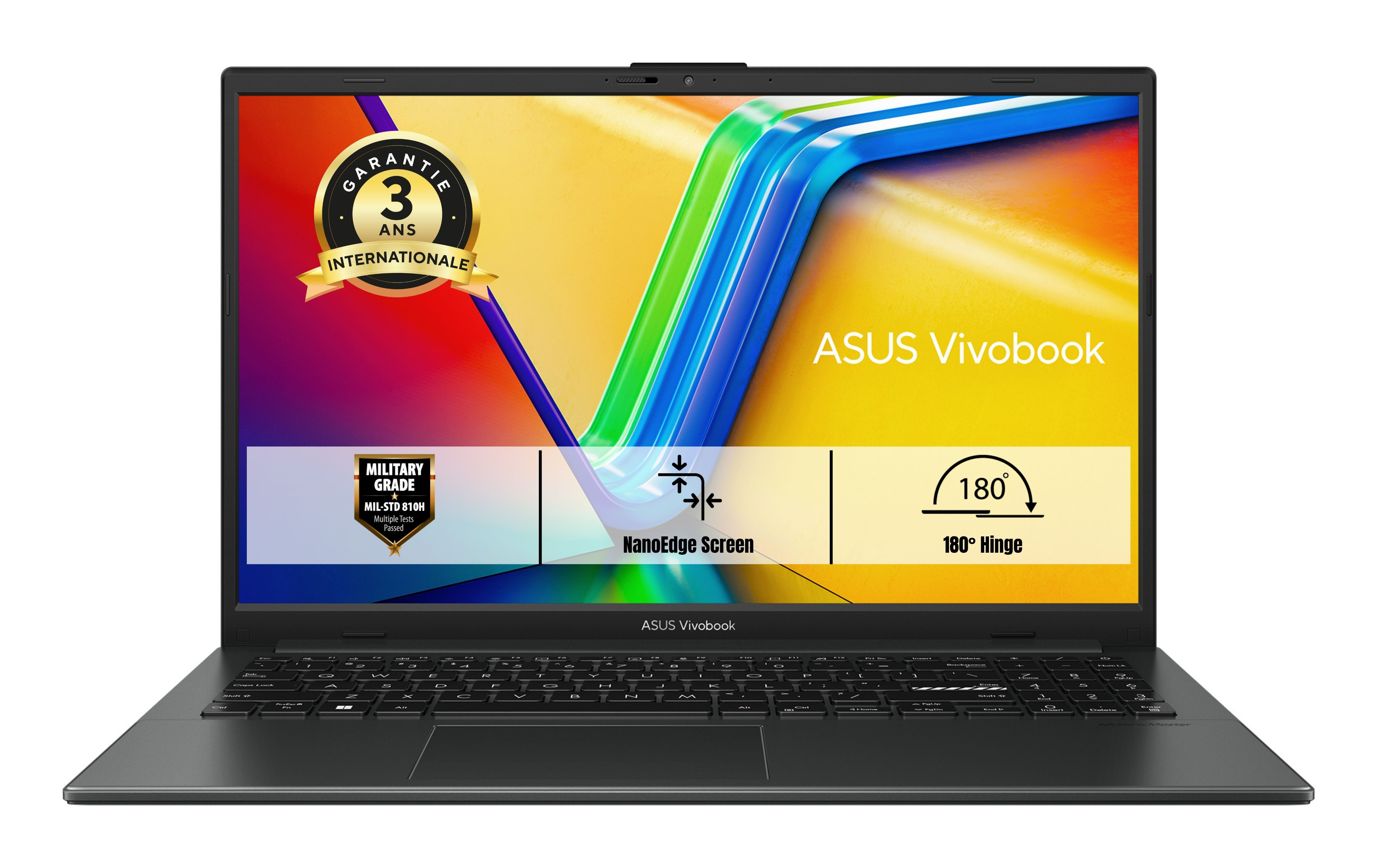 ASUS Vivobook Go 15 E1504FA-BQ515W AMD Ryzen™ 5 7520U Laptop 39.6 cm (15.6″) Full HD 8 GB LPDDR5-SDRAM 512 GB SSD Wi-Fi 6E (802.11ax) Windows 11 Home Black image 1