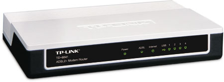 TP-Link 4-Port ADSL2+ Ethernet/USB Modem Router