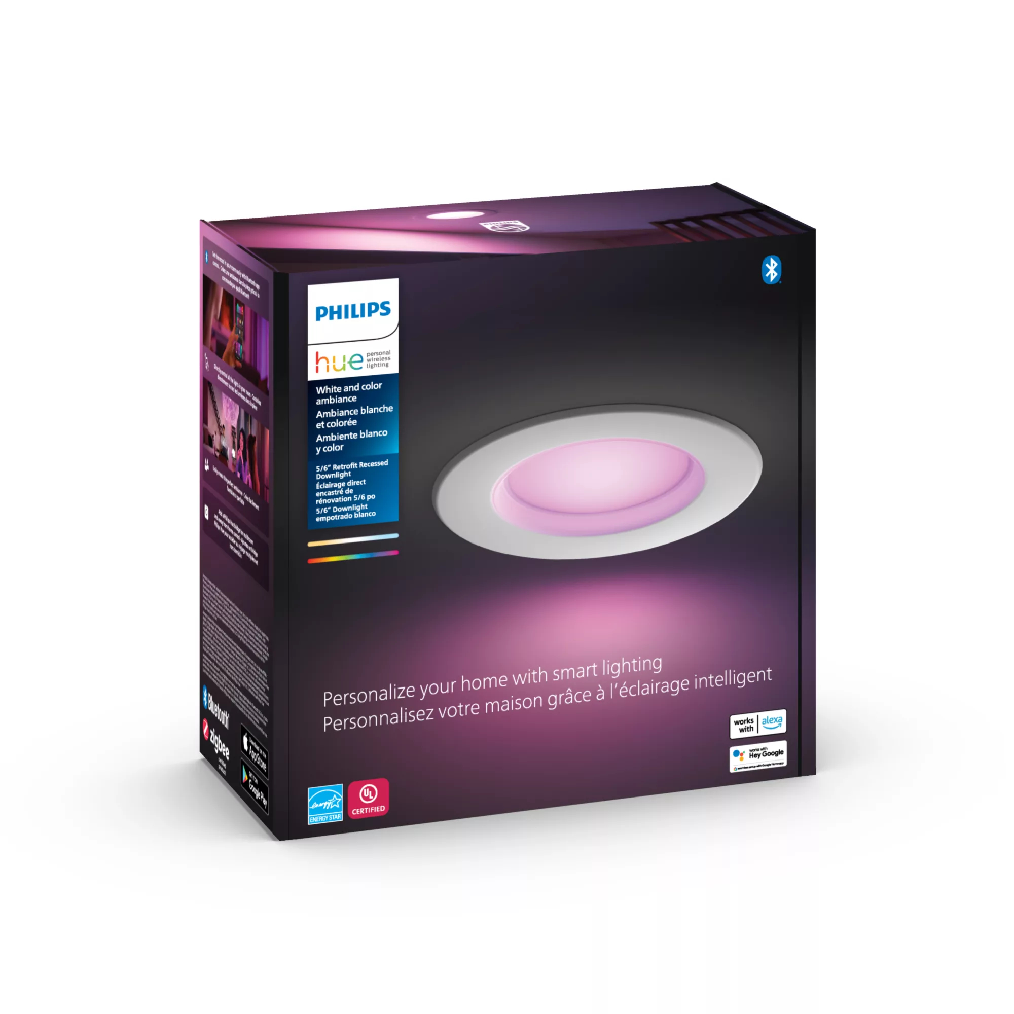 Philips by Signify Philips Hue White and colour ambience 046677578459 smart lighting Smart lighting spot Bluetooth/Zigbee – image 4
