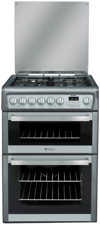 Hotpoint EG74X cooker Freestanding cooker Electric Gas Stainless steel