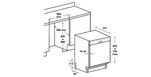 Samsung DM-B58AHC dishwasher – image 2