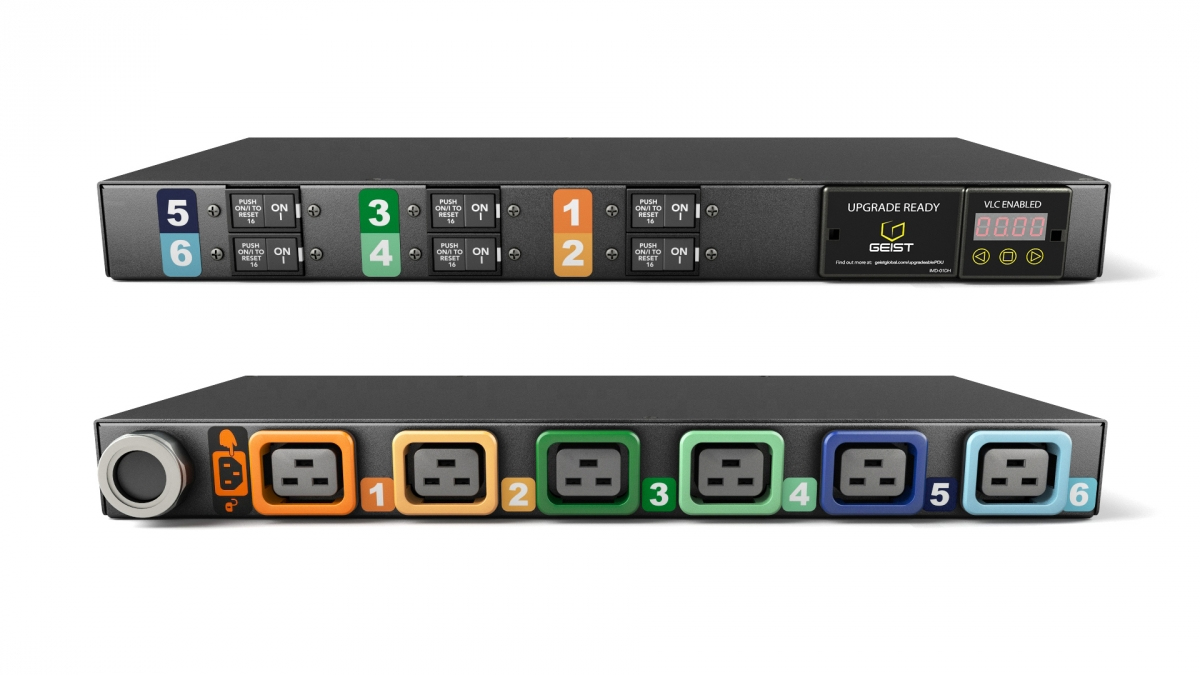 Vertiv MG01D1R1-06L193-3PS56B2H10-S power distribution unit (PDU) 6 AC outlet(s) 1U Black