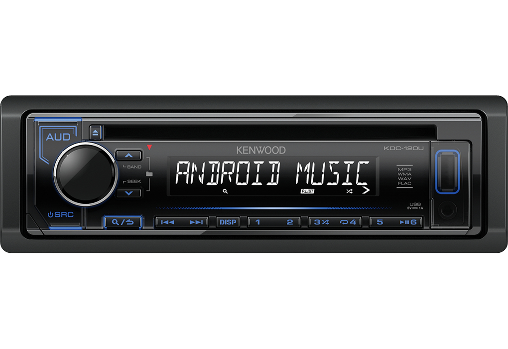 Kenwood KDC-120UB car media receiver Black, Chrome – image 1