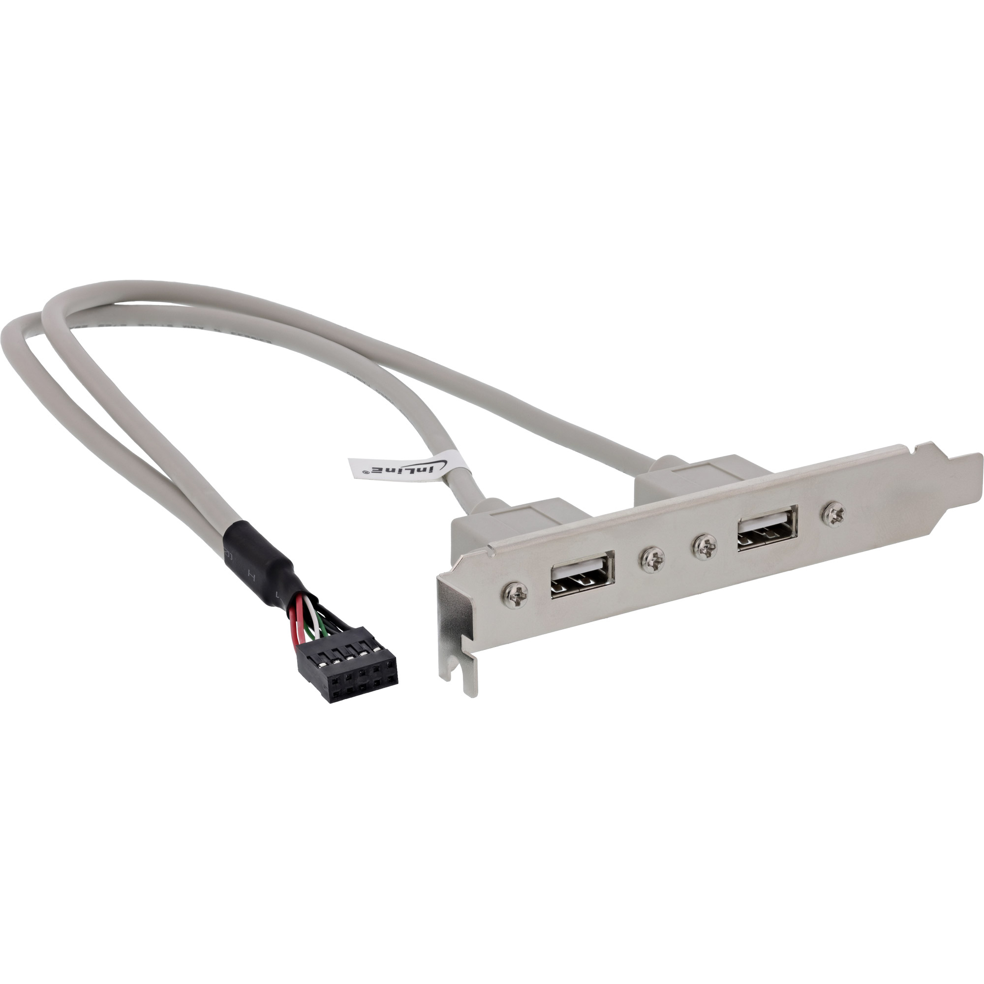 InLine USB 2.0 Slot Bracket 2x USB Type A female to