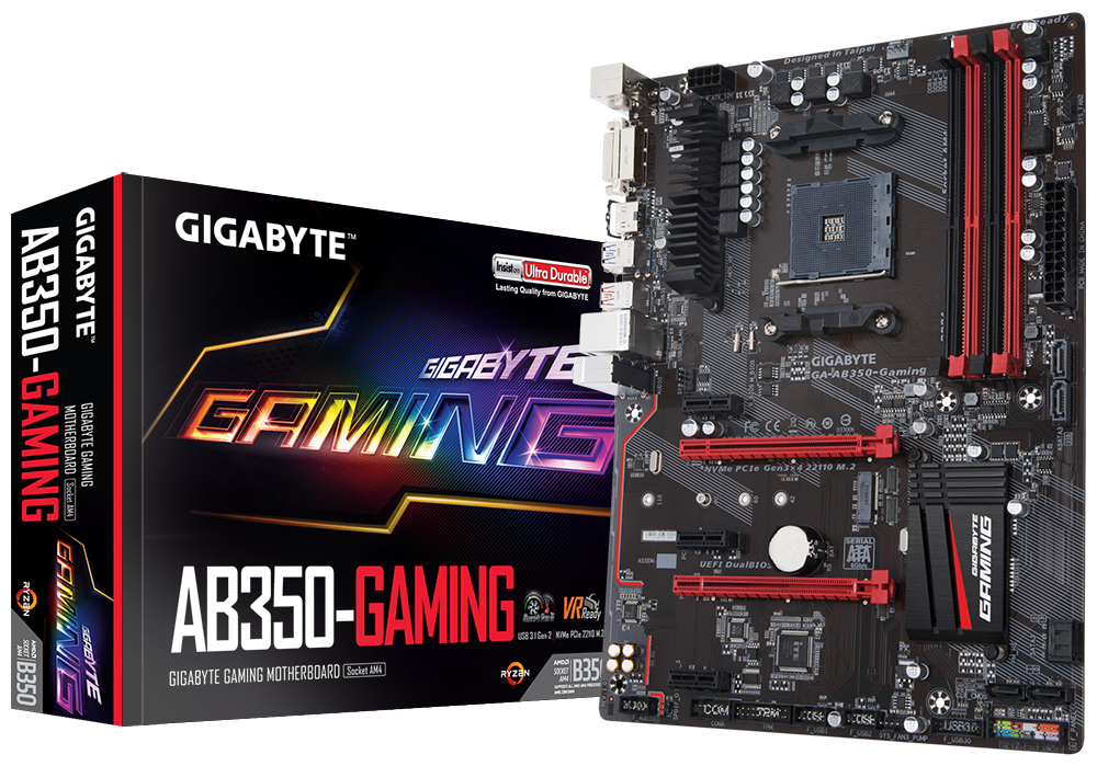 GIGABYTE GA-AB350-Gaming AMD B350 Socket AM4 ATX – image 1