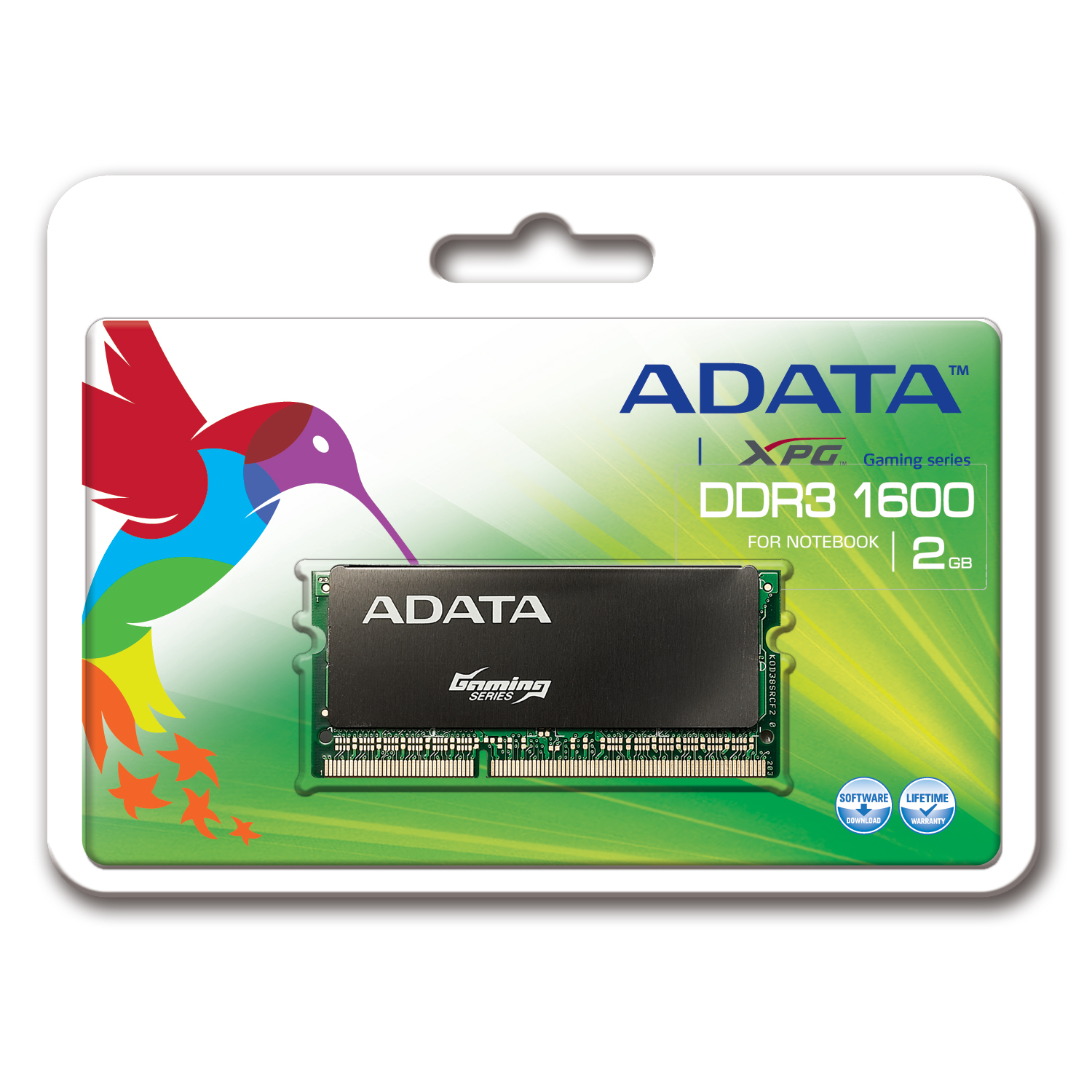 ADATA XPG Gaming Series, SO-Dimm DDR3, 1600 MHz, CL9, 2GB