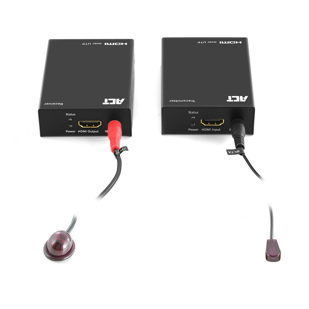 ACT AC7810 HDMI extender set, single Cat6, 60 meter, 3D and IR support – image 1