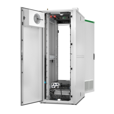 مركز البيانات المصغر EcoStruxure، رف 42U، تبريد RM، مروحة، FSS، 230 فولت، 50 هرتز، 2000 ارتفاع × 800 عرض × 1200 عمق مم
