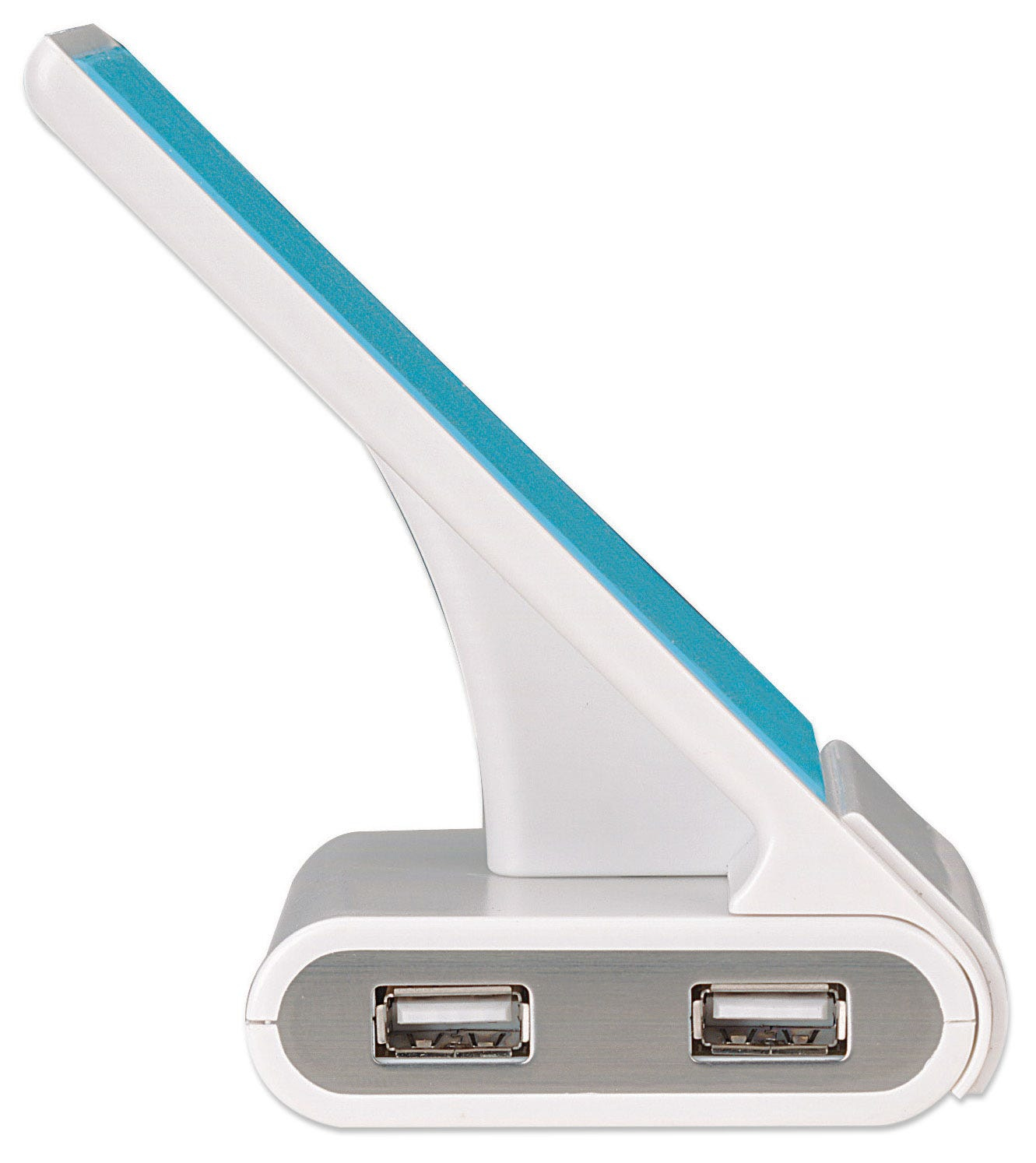 Manhattan Phone Stand with USB 4-Port Hub, 4x USB-A Ports, 480 Mbps (USB 2.0), Bus Power, Non Slip, White/Blue – image 6