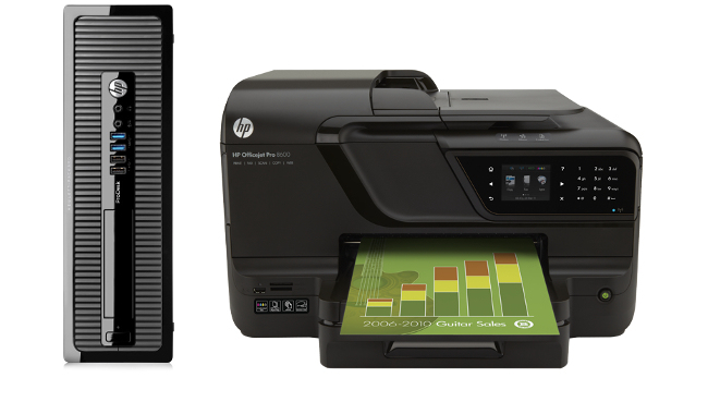 HP 400 G1 SFF Bundel (+ OfficeJet Pro 8600)