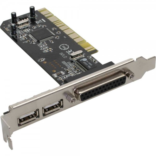 InLine 76664B interface cards/adapter Internal Parallel, USB 2.0 – image 1