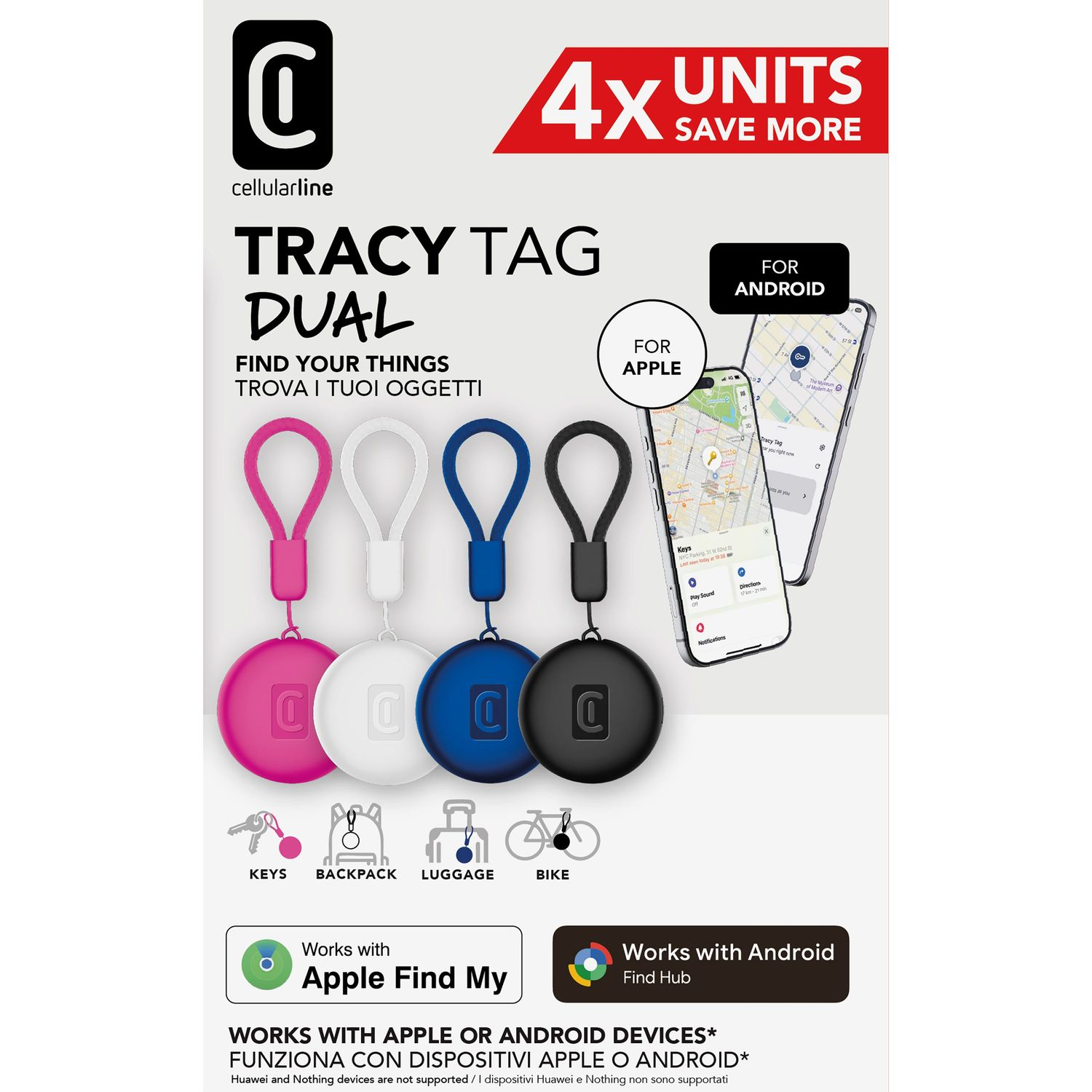 Cellularline Tracy Tag Dual Multipack 4x – image 8