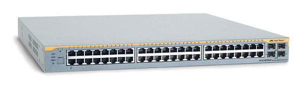 Allied Telesis 48-port 10/100/1000TX stackable L3+ GE Switch w/ 4x SFP Combo & 2x 10GbE uplink option