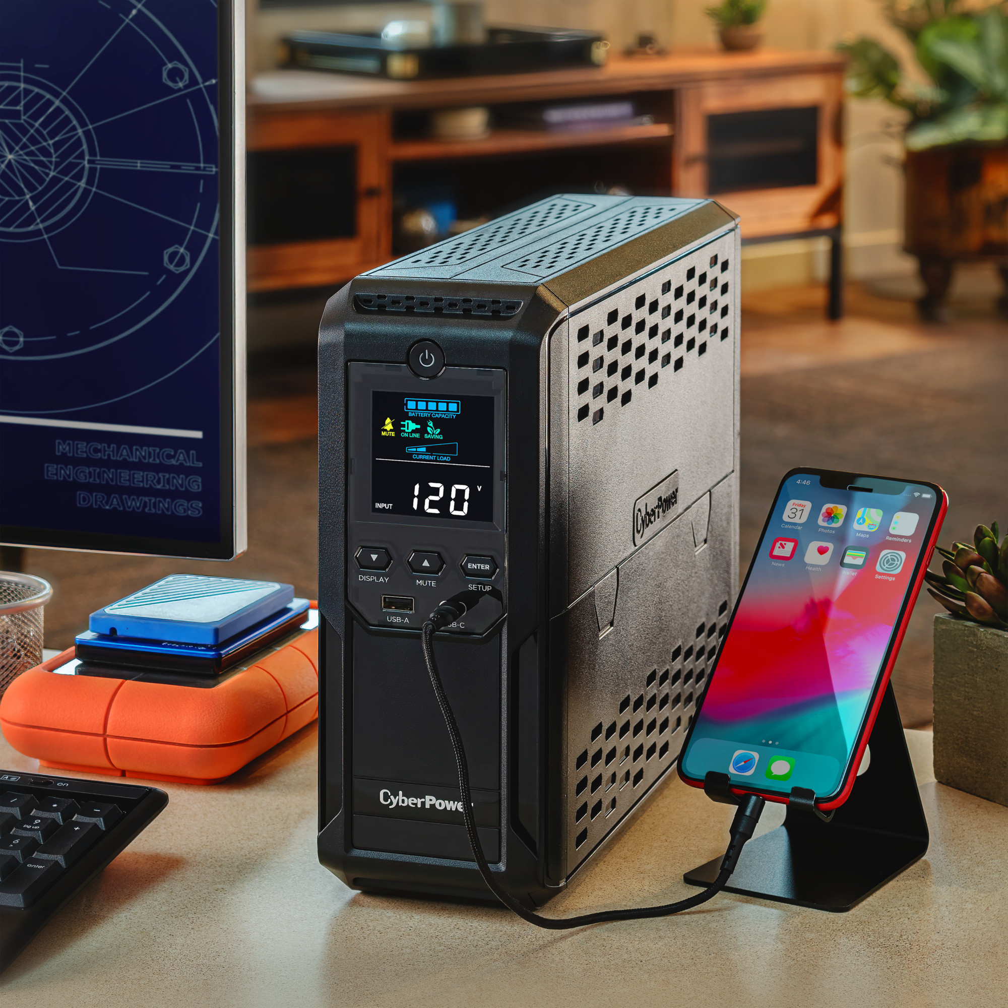 CyberPower LCD CP1500AVRLCD3 uninterruptible power supply (UPS) Line-Interactive 1.5 kVA – image 5